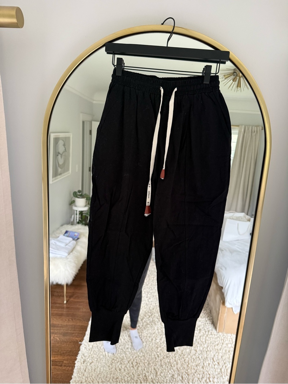 Black Drawstring Jogger Pants - Women's Track Joggers